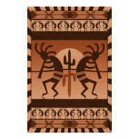 Désert Sun Cactus Kokopelli Sud-ouest