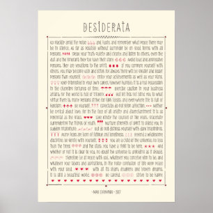 Poster Desiderata