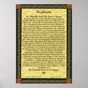 Poster DESIDERATA