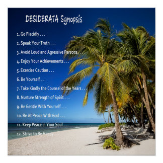 Poster DESIDERATA Synopsis - Détendez-vous sous les paume