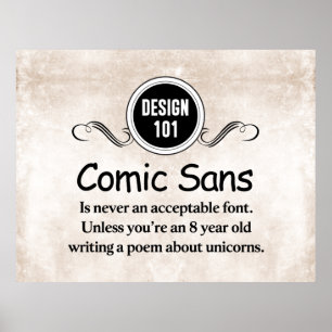 Poster Design 101 : Comic Sans n'est jamais une police ac