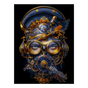 Poster Design d'affiche Steampunk