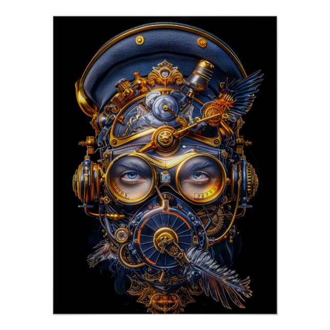 Poster Design d'affiche Steampunk (Devant)