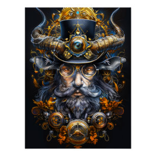 Poster Design d'affiche Steampunk