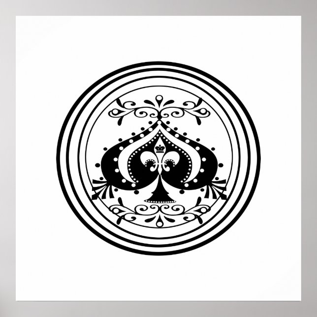 Poster Design d'art du poker organisé (Devant)