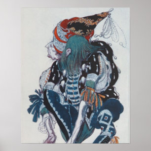 Poster Design de costume pour le Pageboy de la fée méchan