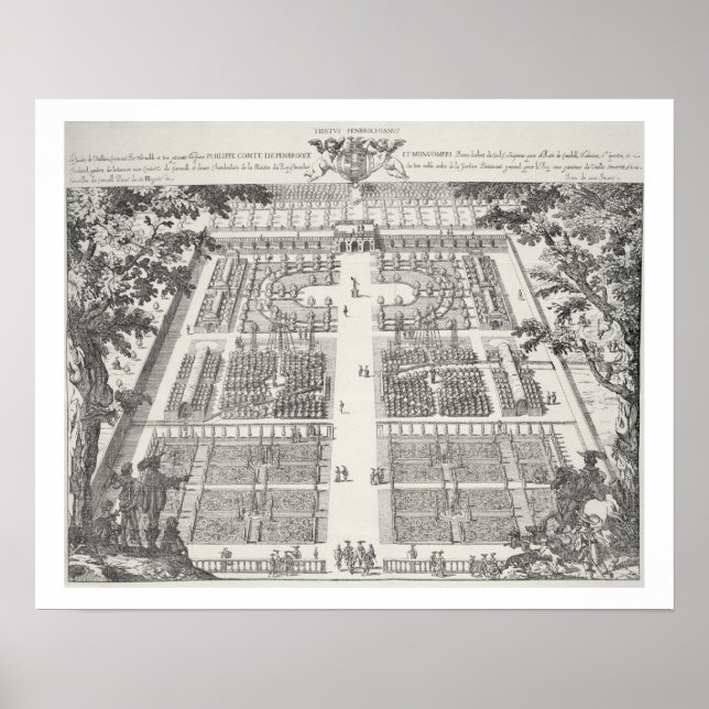 Poster Design de jardin de 'The Gardens of Wilton', c.164 (Devant)