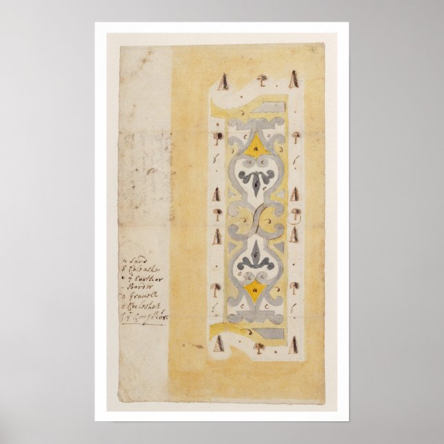 Poster Design for a Knot Garden, Bush Hill, near Edmonton (Devant)
