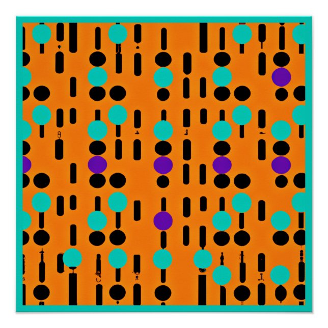 Poster Design Motif Abstrait élégant (Devant)