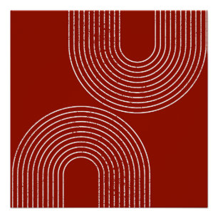 Poster Design rouge moderne