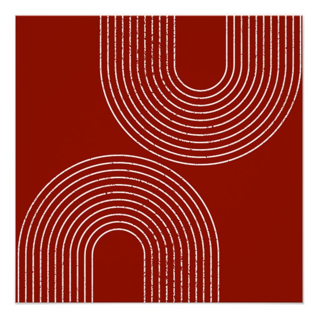 Poster Design rouge moderne (Devant)