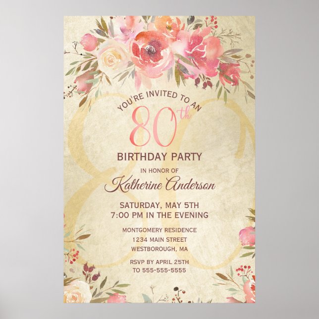 Poster design Shimmer 80e anniversaire (Devant)