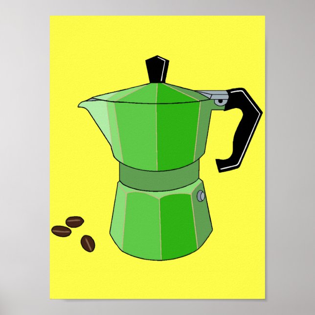 Poster d'Espresso Arc-en-ciel vert (Devant)