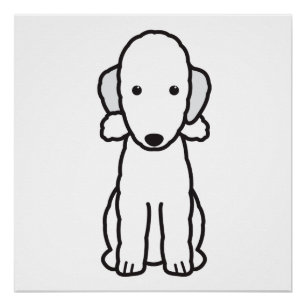 Poster Dessin de Bedlington Terrier Dog