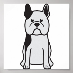 Poster Dessin de Chien à Chien en France