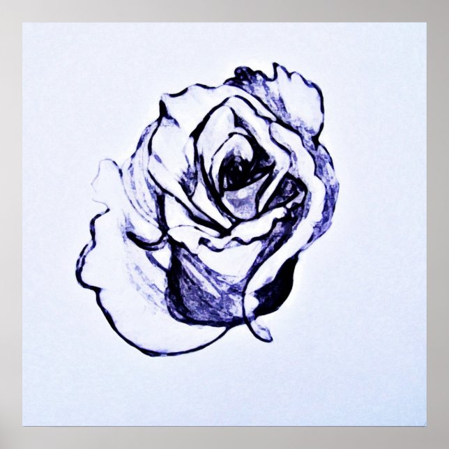 Poster Dessin de fleur (Devant)