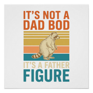 Poster Dessin de T-shirt vintage de raton laveur figure d
