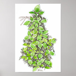 Poster Dessin d'encre de libellule Basil