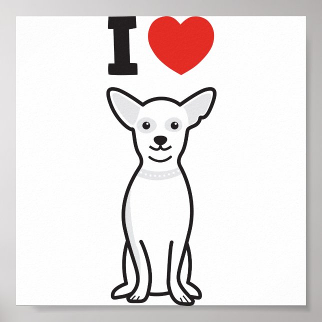 Poster Dessin du Chihuahua Chig (Devant)