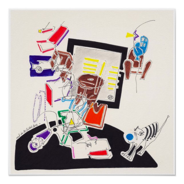 Poster Dessins de nuit et de sieste 10 par Pascale Baud P (Devant)