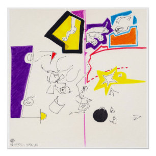 Poster Dessins de nuit et de sieste 2 par Pascale Baud Po