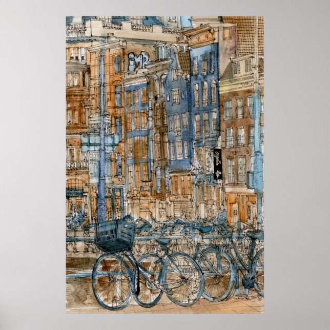 Poster Destinations | Aquarelle New York City View (Devant)