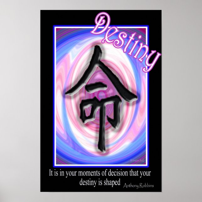 Poster Destiny - Symbole chinois (Devant)