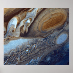 Poster Détail de l'atmosphère de Jupiter Great Red Spot