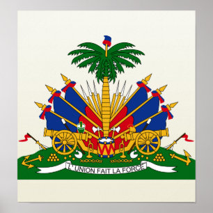 Poster Détail des armoiries d'Haïti