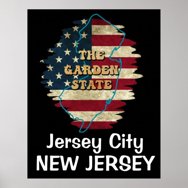 Poster d'État personnalisé du New Jersey (Devant)