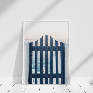 Poster d'été de Santorini Grèce