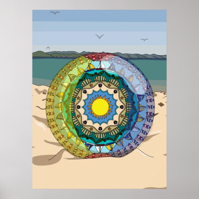 Poster d'été Sunshine (Devant)