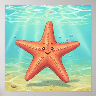 Poster d'étoiles de mer