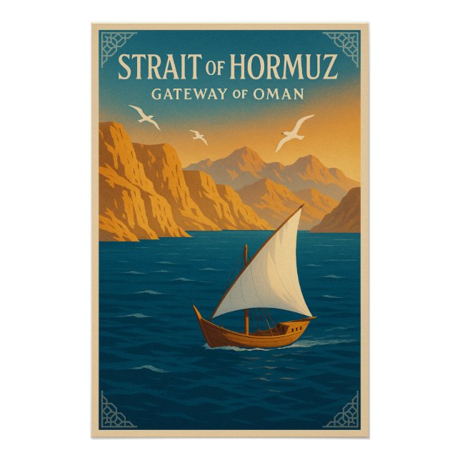 Poster Détroit d'Ormuz - Porte d'Oman (Devant)