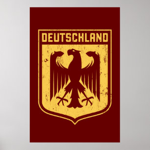 Poster Deutschland Eagle - Armoiries allemandes