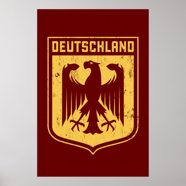 Poster Deutschland Eagle - Armoiries allemandes (Devant)