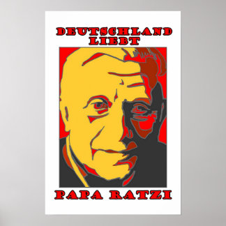 Poster Deutschland Liebt Papa Ratzi