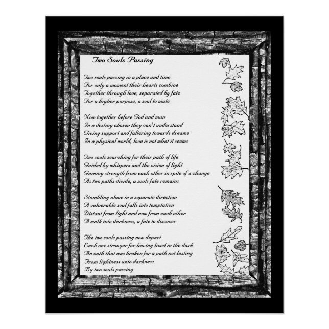 Poster Deux Âmes qui traversent (Devant)