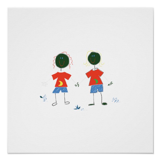 POSTER DEUX CHIFFRES DE STICK. (Devant)