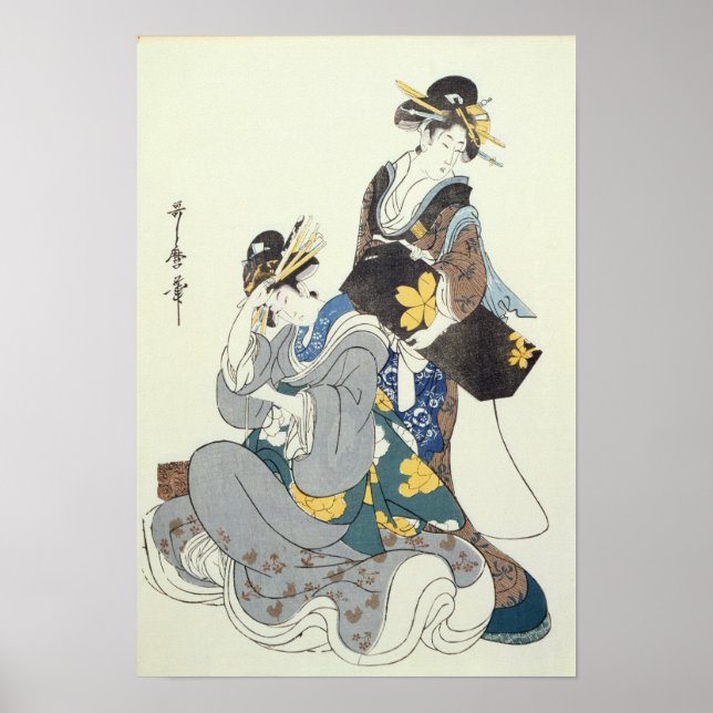 Poster Deux chiffres féminins (Devant)