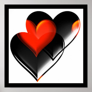 Poster "Deux coeurs comme un" "Poster"*