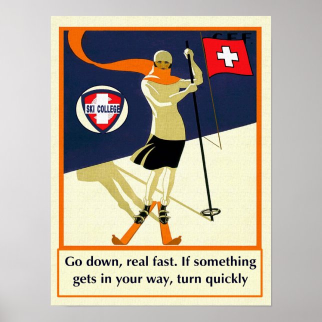 Poster deux du Ski College (Devant)