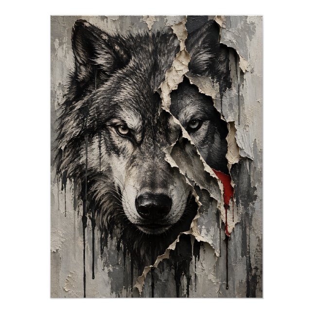 Poster Deux Faces du Même Loup (Devant)
