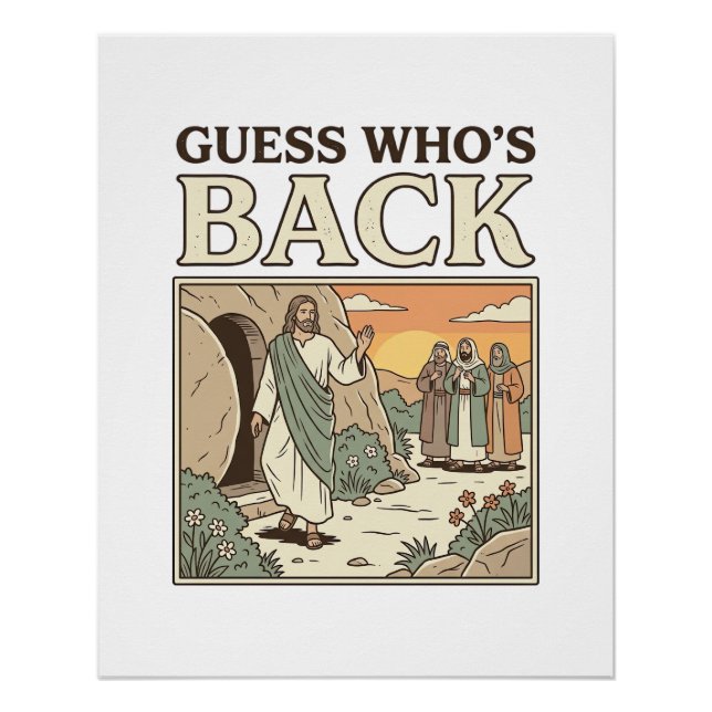 Poster Devinez qui est de retour Humour résurrection Desi (Devant)