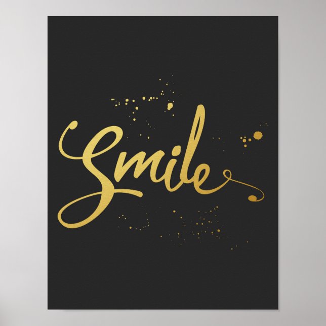 Poster Devis Gold Smile (Devant)