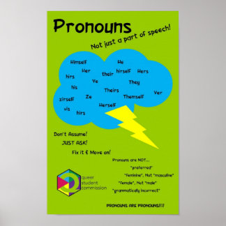 Poster Dévoiler Pronoun