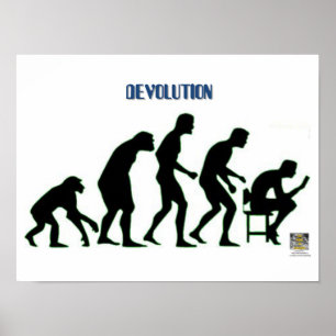 Poster DÉVOLUTION - La descente de l'homme moderne dans..
