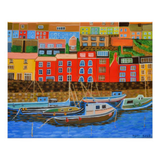 Poster Devon Brixham