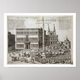 Poster Dévouement de l'obélisque devant la basilique