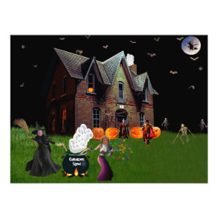 Poster d'Halloween avec amis 24"x18"